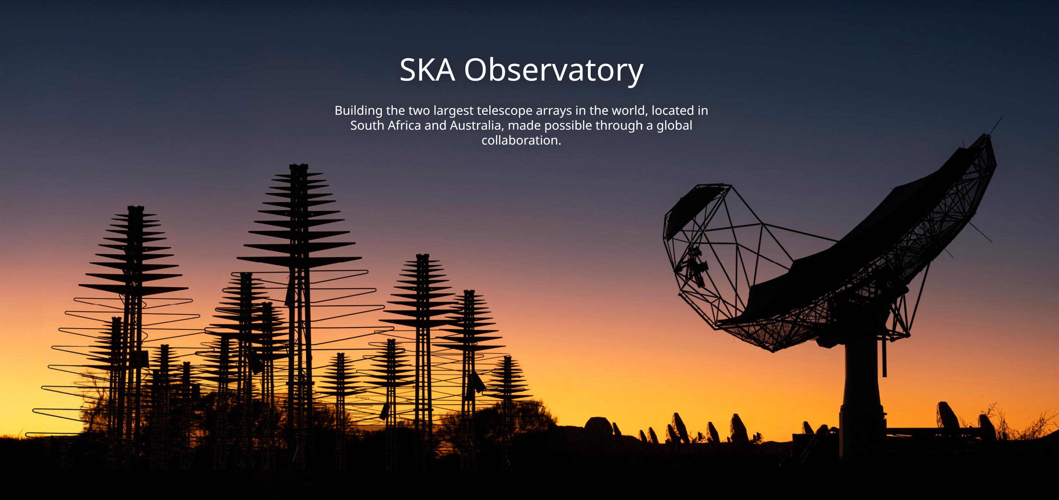 Home page del sito SKAO